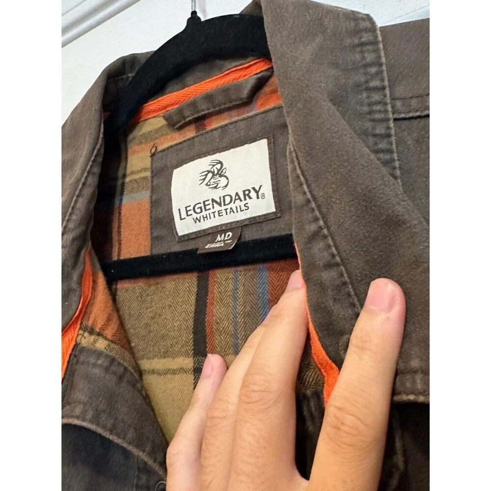 Legendary Whitetails Men’s Journeyman Waxed Cotton Jacket – Tobacco Medium